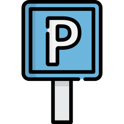 Parking sign icon