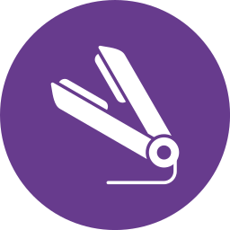 Hair straightener icon