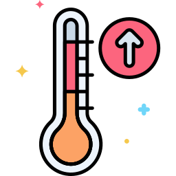 hohe temperatur icon