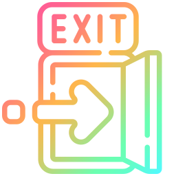 Exit door icon