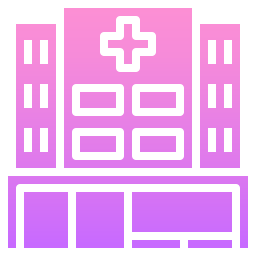 Hospital building icon