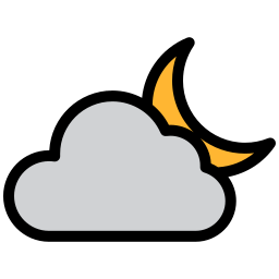 Cloudy night icon