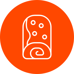 Roll cake icon