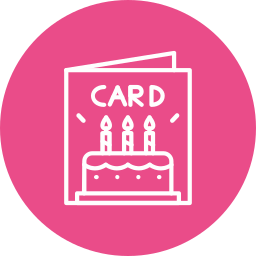 Birthday card icon