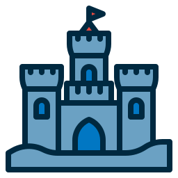 Sand castle icon