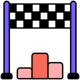 Finish line icon