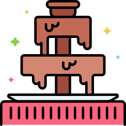 Chocolate fountain icon