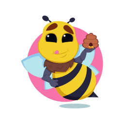 Bee sticker