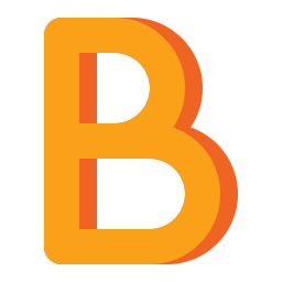 letter b icoon