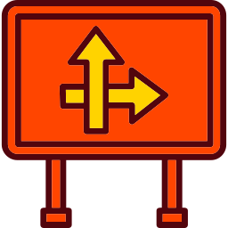 panneau de signalisation Icône