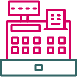 Cashier machine icon