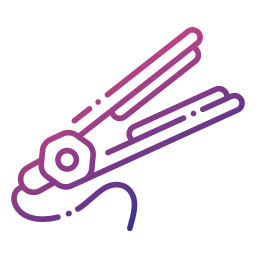 Hair iron icon