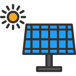 Solar panel icon