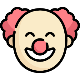 Clown mask icon