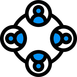 travail en équipe Icône