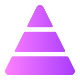 Pyramid chart icon