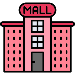 Shopping mall icon