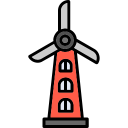 Wind energy icon