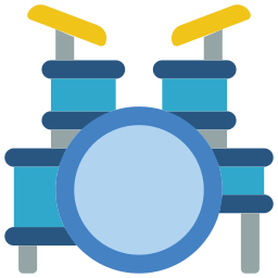 Drum kit icon