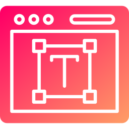 Font design icon