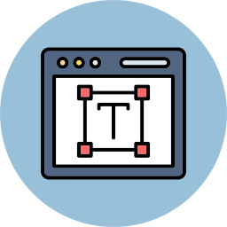 Font design icon