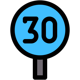 Speed limit icon