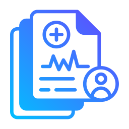 rapport médical Icône