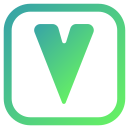 v icon