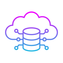 archiviazione cloud icona