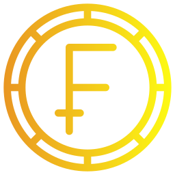 Swiss franc icon