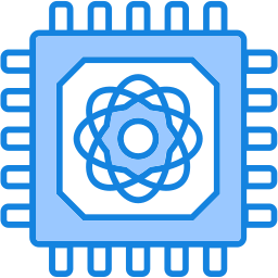 Quantum computing icon