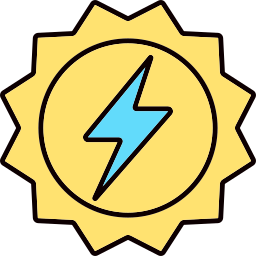 Sun energy icon