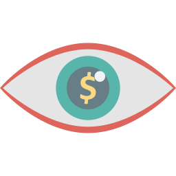 Dollar eye icon