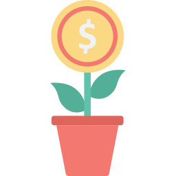 Dollar plant icon