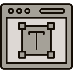 Font design icon