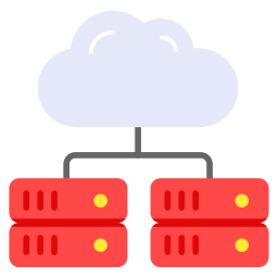 serwery w chmurze ikona