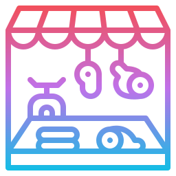 Butcher shop icon