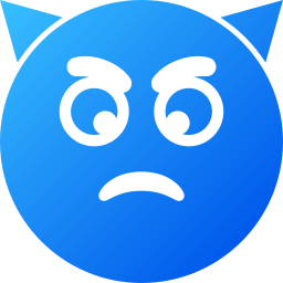 Angry face icon