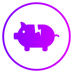 Piggy bank icon