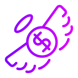 Flying money icon