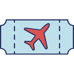 Plane ticket icon