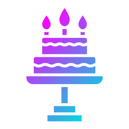 Birthday cake icon