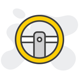 Steering wheel icon