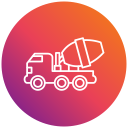 Concrete mixer icon