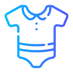 Baby clothes icon