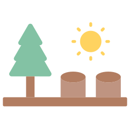 la déforestation Icône