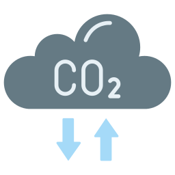 gaz carbonique Icône