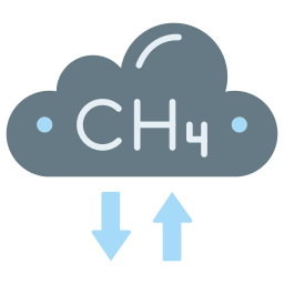 méthane Icône
