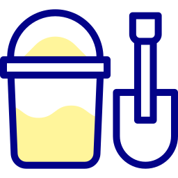 Sand bucket icon