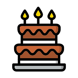 bolo de aniversário Ícone